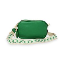 Sac bandoulière rectangle multi poches vert brésil