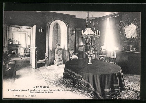 Cpa chateau montons le - le,