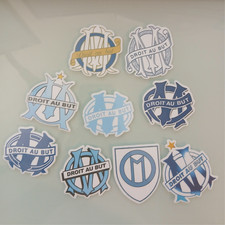 9 stickers Olympique de Marseille OM entre 5 cm et 7 cm