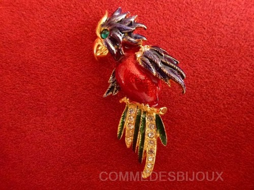 Broche cacatoès sur branche - broche, branche"