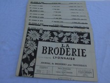 9 revues ancienne La broderie