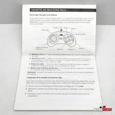 MODE D'EMPLOI MANETTE 6 BOUTONS SEGA MEGADRIVE (LANGUE MULTI - FR)