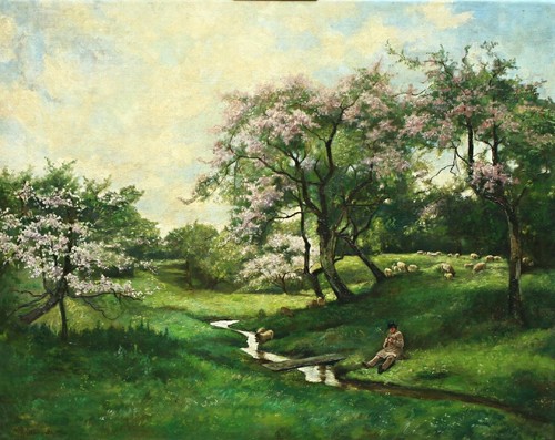 Paysage printemps avec bach - paysage,