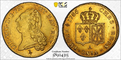 Louis xvi double - xvi, d'or