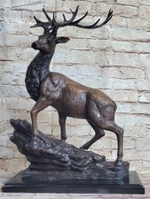Statue En Bronze De Cerf Élan