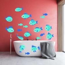Autocollant Poissons Monde