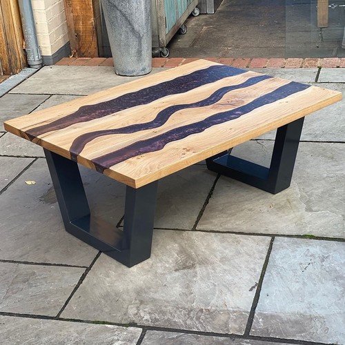 Table bois époxy - en,