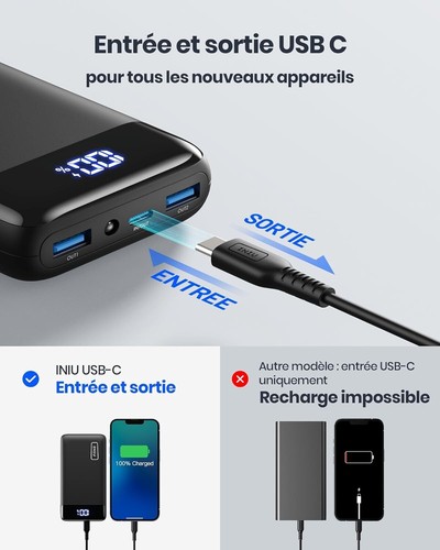Batterie externe portable - batterie,