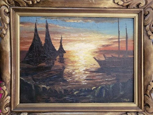 Tableau portant signature - portant, la