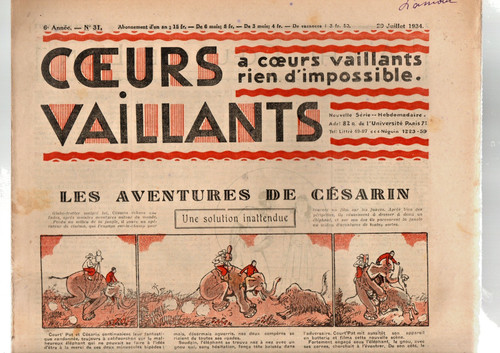 Coeurs vaillants 1934 - coeurs,