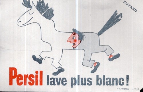 Buvard publicitaire lessive - buvard,