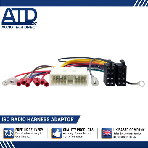 Voiture radio iso - iso, adaptateur