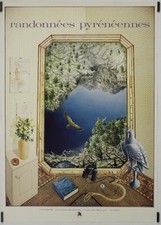 Randonnées Pyrénéennes Circa 1980 Affiche Originale Tourisme