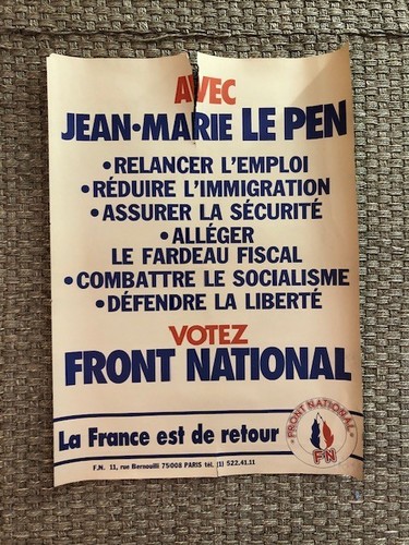 Affiche front national - fn,