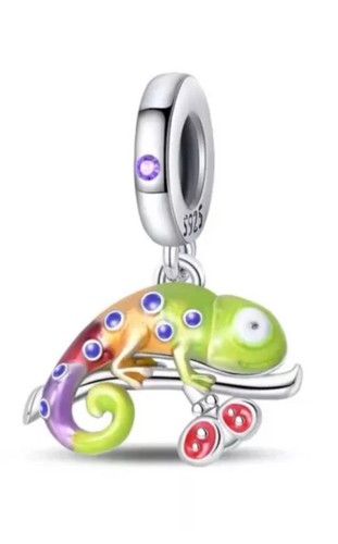 Perle breloque chameleon - perle,