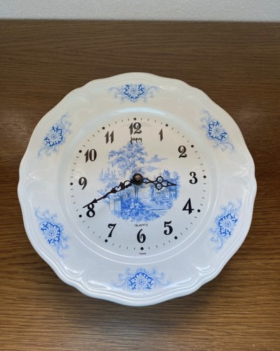 Assiette pendule murale