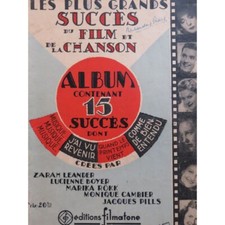 Les Plus Grands Succès du Film et de la Chanson 15 Pièces Chant Piano ca1940