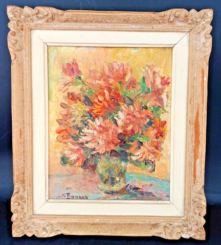 Tableau huile sur - tableau, bois