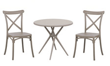 Kit Table Ronde Ø80 Cm + 2