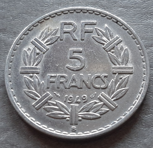 Pièce monnaie france francs - monnaie, 5