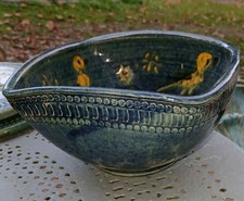 Joli Saladier en grès flammé Poterie Hte- Savoie St Jorioz Annecy