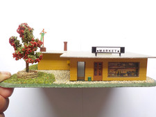 Décor Maquette Faller Kibri Market Supermaché Avec Pelouse Arbre Végétation