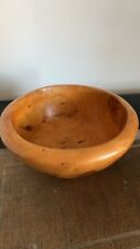 SALADIER en BOIS D' OLIVIER . Coupe à fruits, plat de service . diamètre 26/27cm
