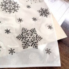 6 Pages Flocon Strass à