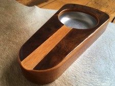 Cendrier LUBINSKI Pour Cigare Comme Neuf Motif Loupe De Noyer Feutrine