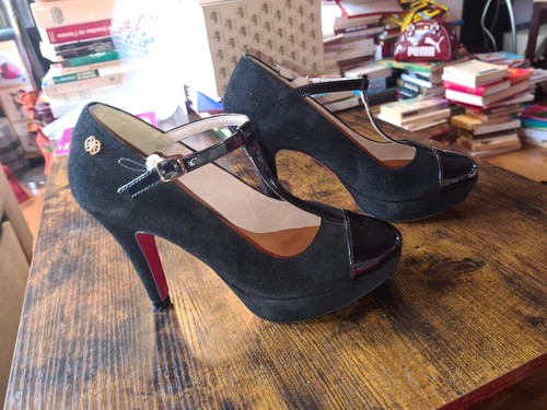 Escarpins talons hauts daim - escarpins,