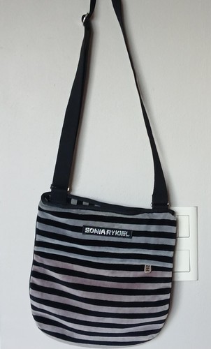 Sac velours rayures sonia - à,