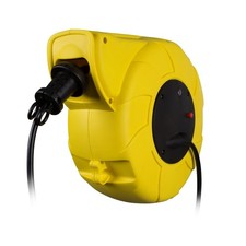 Perel Enrouleur de câble automatique, enrouleur rallonge électrique