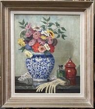 Antique Still Life Bouquet and