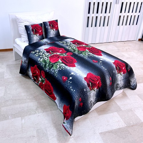Rose noir courtepointe - noir,