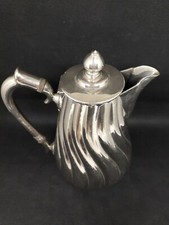 Cafetière Théière Art Nouveau Etain Torsadée Gerhardi et Co