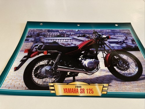 Yamaha sr125 2000 125 fiche - yamaha, sr