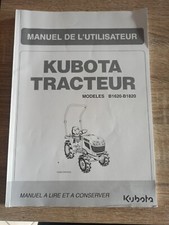 Livret Utilisation Kubota