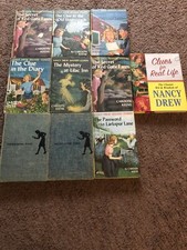 LOT OF 10 VINTAGE NANCY DREW MYSTERY STORIES HARDCOVER BOOKS CAROLYN KEENE
