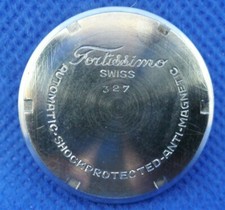 ANCIEN Fond de Montre Couvercle Uhrendeckel Watch back FORTISSIMO 327 FORTIS 