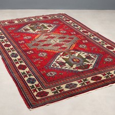 Tapis Kazak Ancien Coton Laine