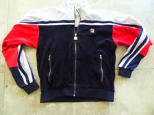 VESTE DE SURVETEMENT FILA TENNIS PEAU DE PÊCHE VINTAGE