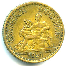 1 franc chambre de commerce et industrie 1921 de qualité n°5374