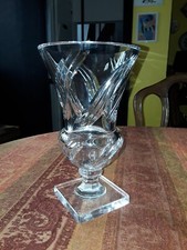 VASE CRISTAL ANCIEN MODELE MEDICIS TAILLE BISEAUX