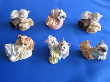 6 jolies figurines chat pour collectionneur, déco ou idée cadeau