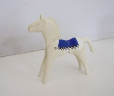 PLAYMOBIL WESTERN - Cheval avec Tapis de Selle Bleu 3798 (Sale Jauni)