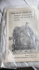 Rare Haute Qualité Luzerne Foin Producing Livret Revue Usda Agriculture #1539