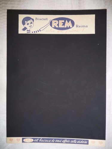 Ardoise scolaire publicitaire
