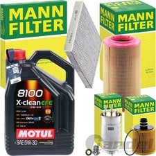 Mann Kit D'Inspection + Motul 5W-30 Huile Convient pour Fiat Ducato 115 Multijet