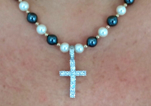 élégant collier perles - en,