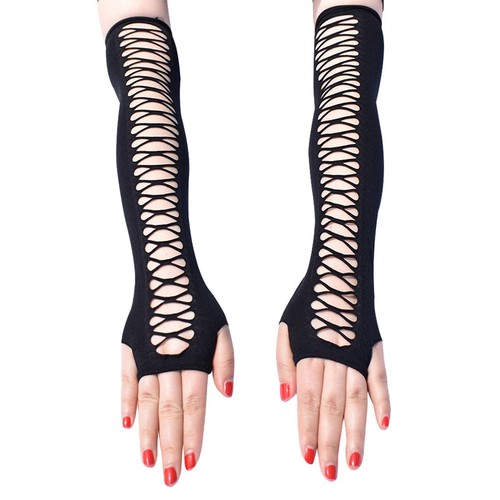 Gants longs sans doigts pour - longs,